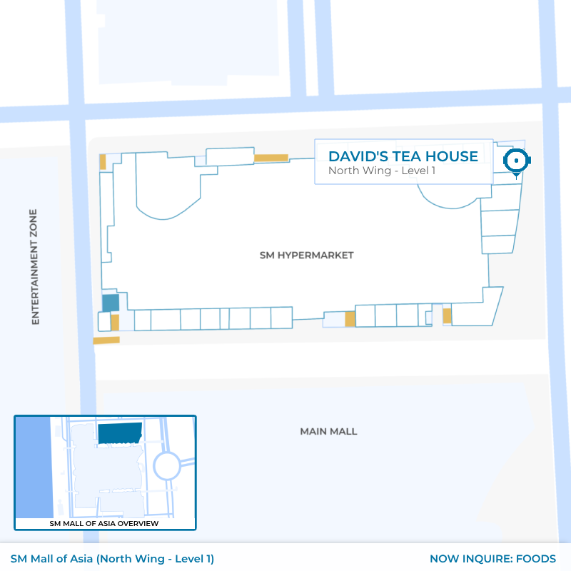 Davids Tea House - SM MOA - North Wing - Level 1